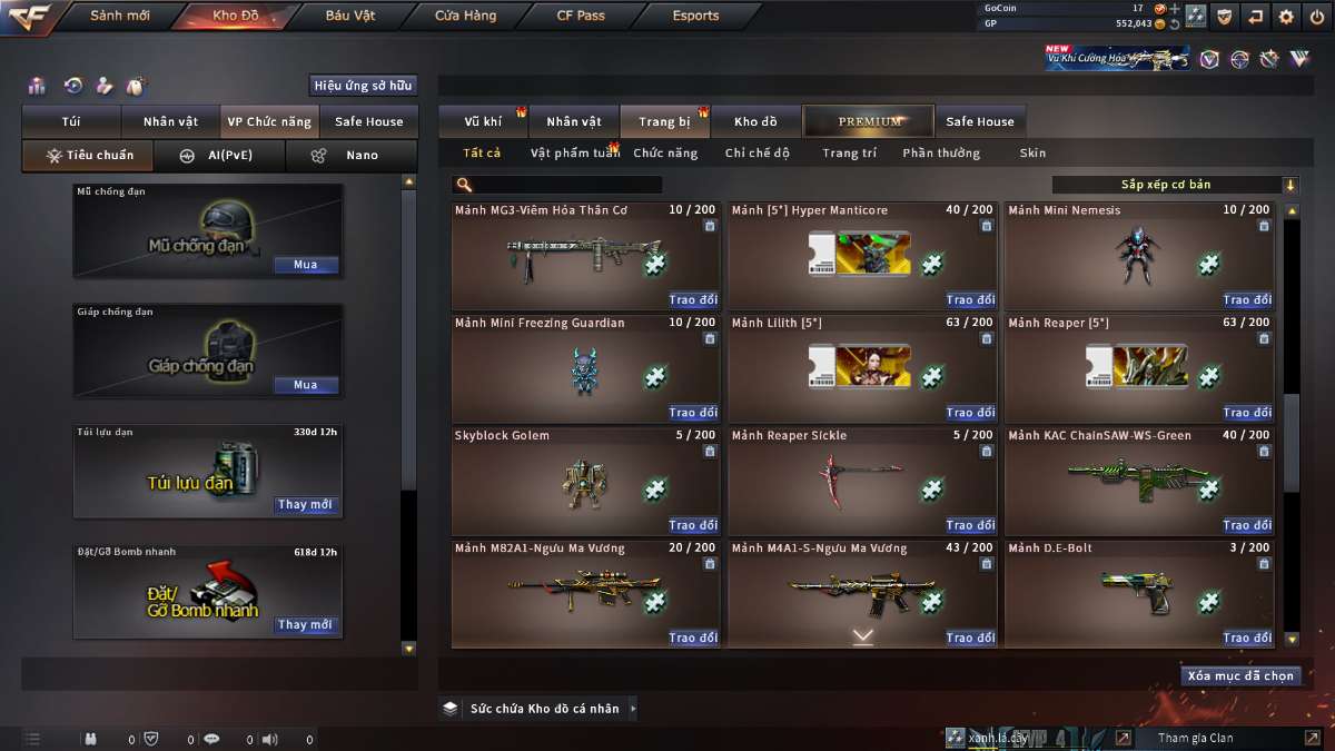 shop acc cf uy tin gia re